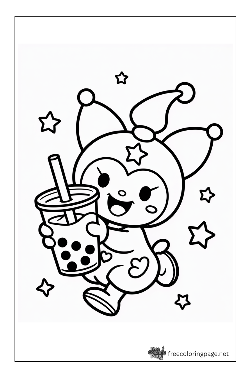 50+ Free Aesthetic Kuromi Coloring Pages – Sanrio Fun
