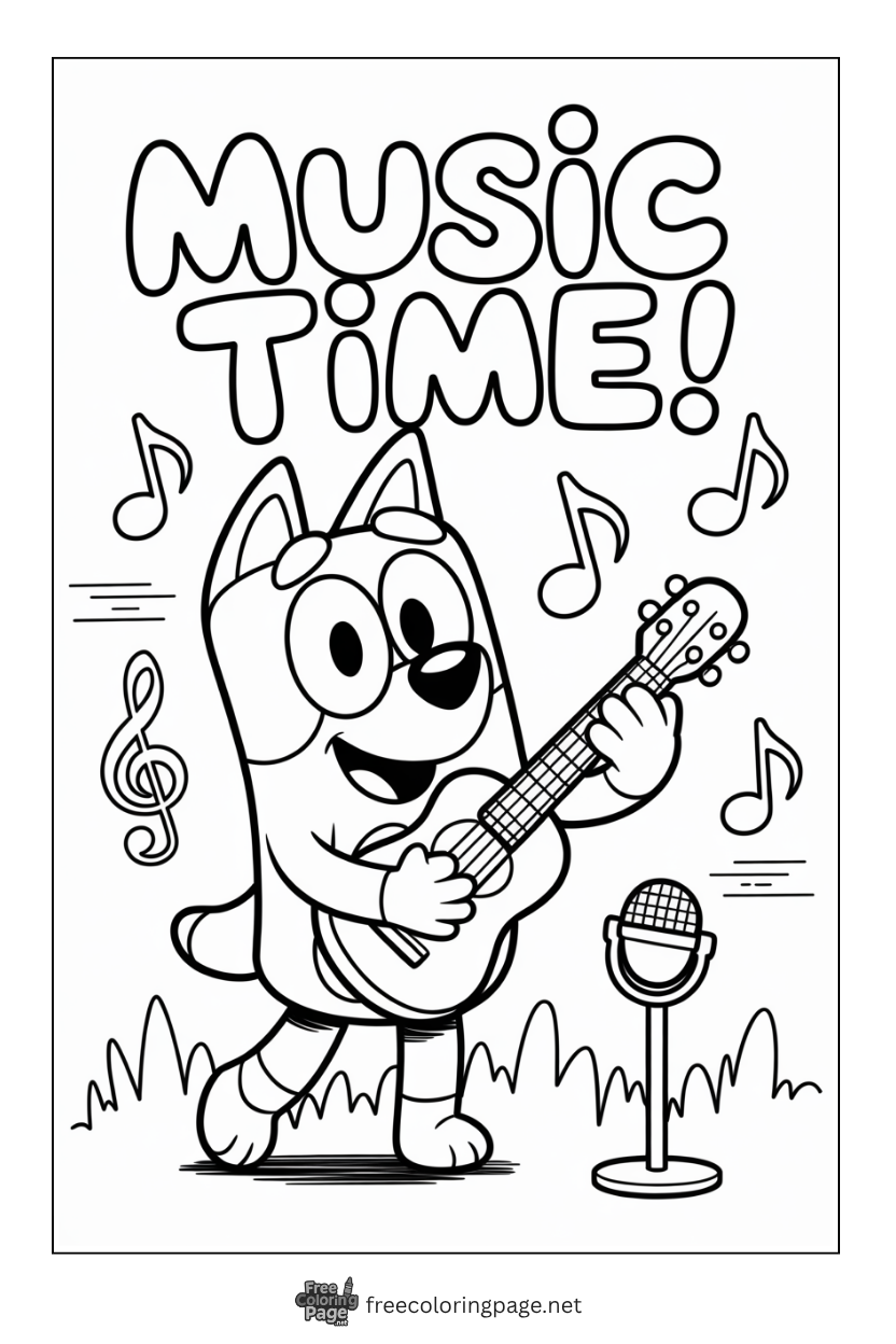 40+ Bluey Coloring Pages – Learning and fun for Kids