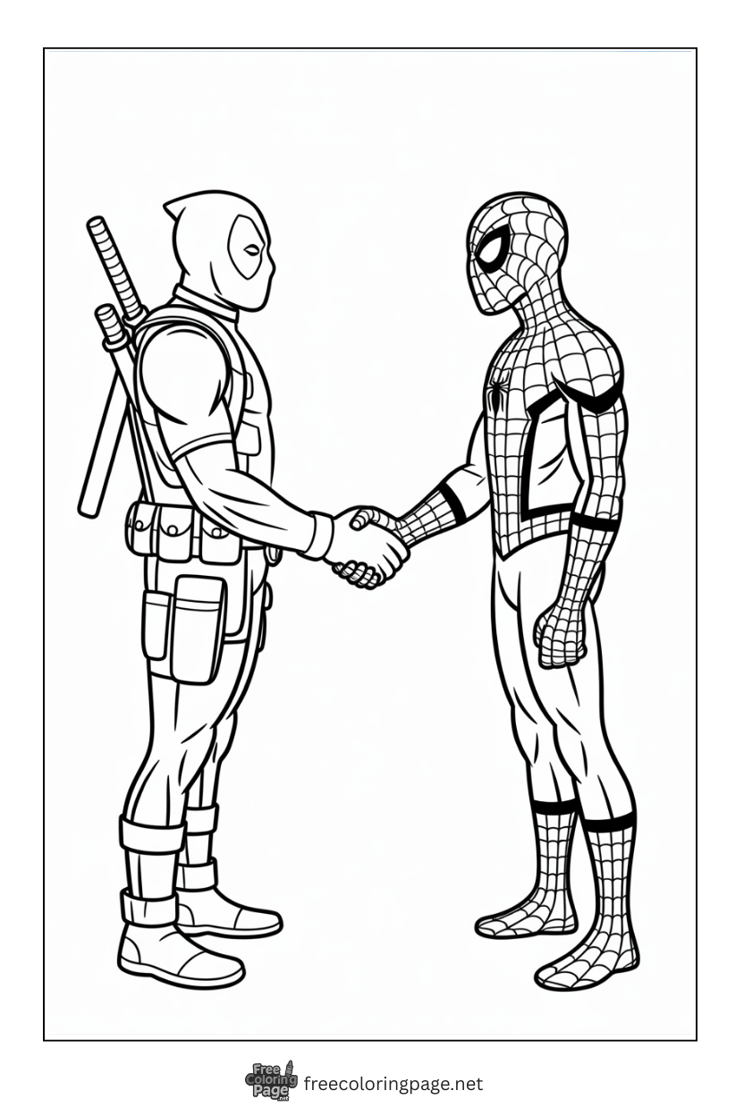 55+ Deadpool Coloring Pages – Free Printable Sheets for Kids