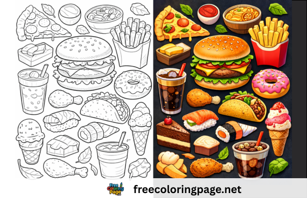 showing different foods