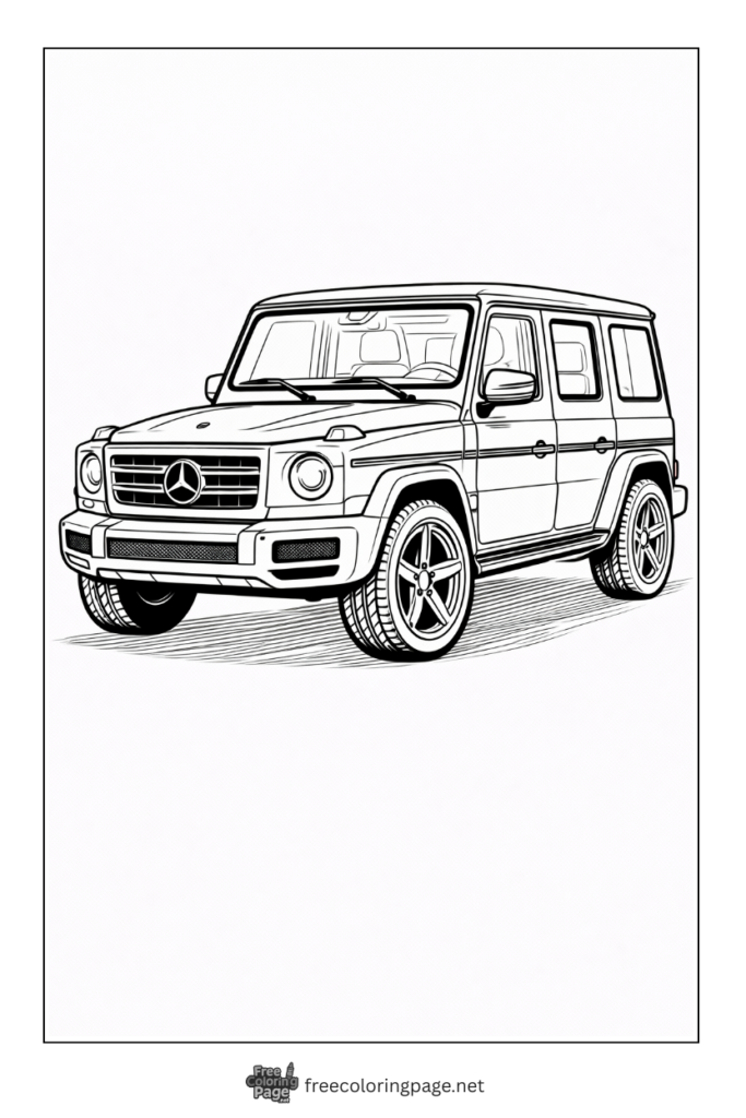 coloring page of mercedes benz s class