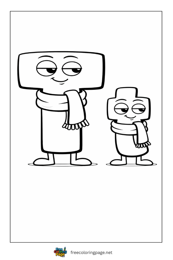 coloring page alphabet lore t