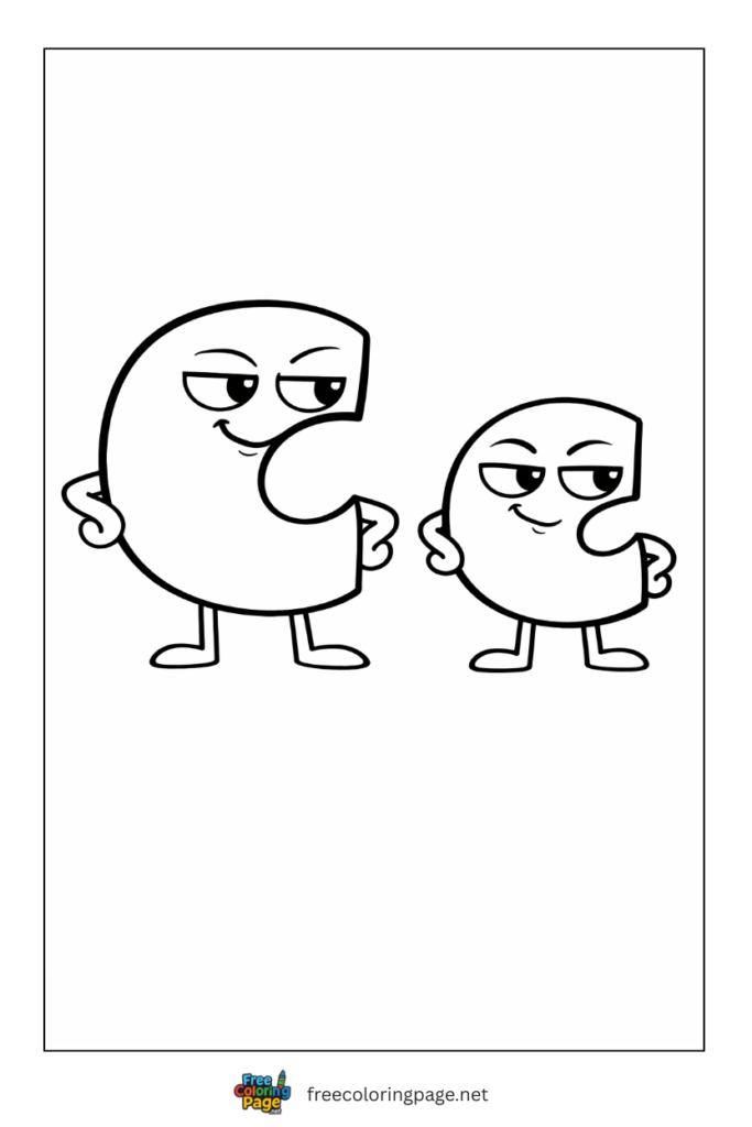 coloring page alphabet lore c