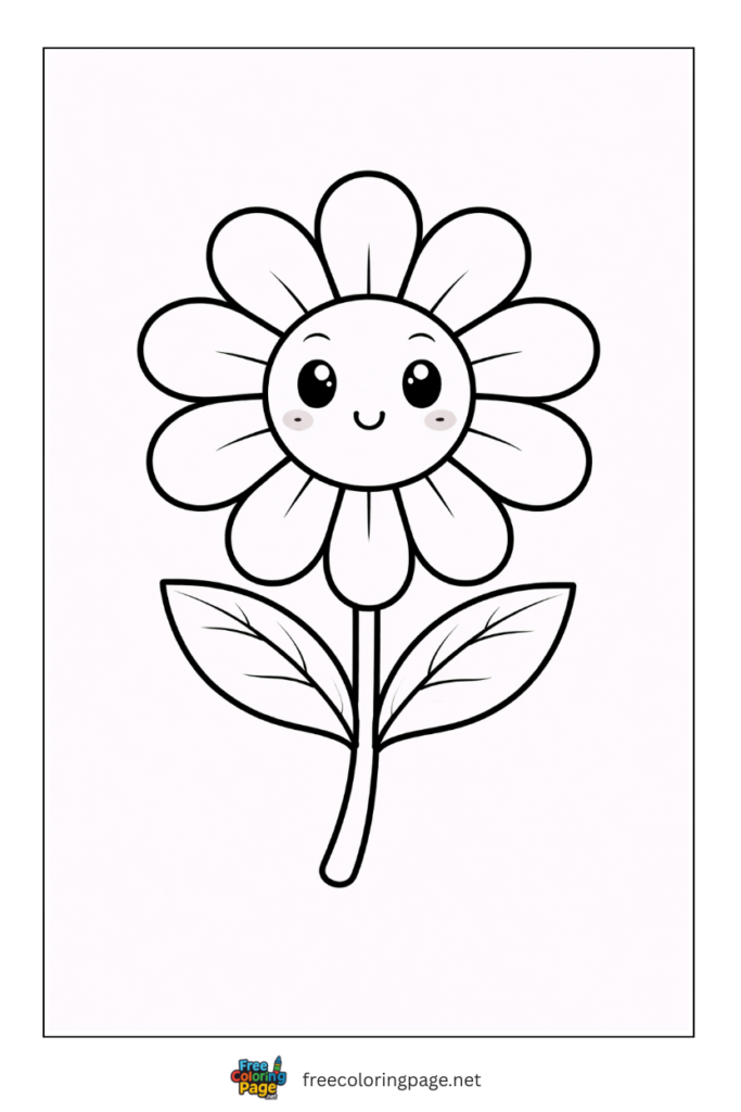 coloring page of simple outline for toddlers