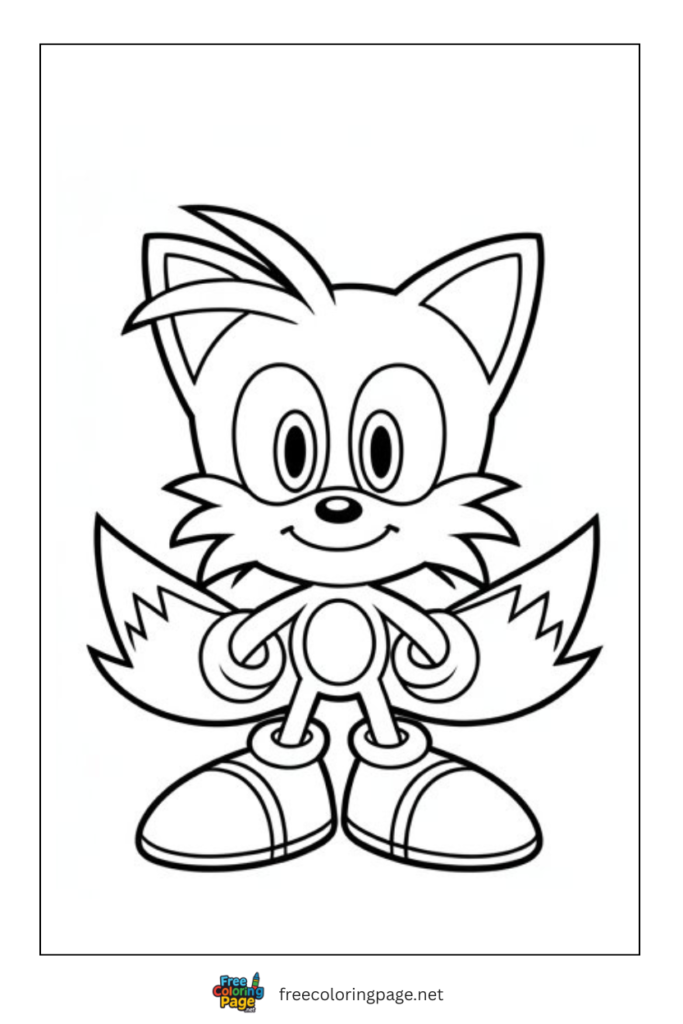 coloring page of miles power tails