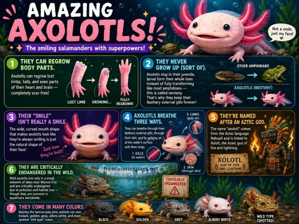 Amazing facts about axolotl