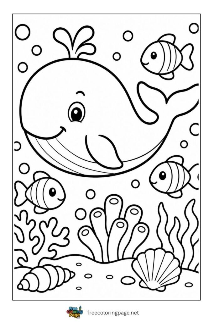 magical underwater kingdom coloring page