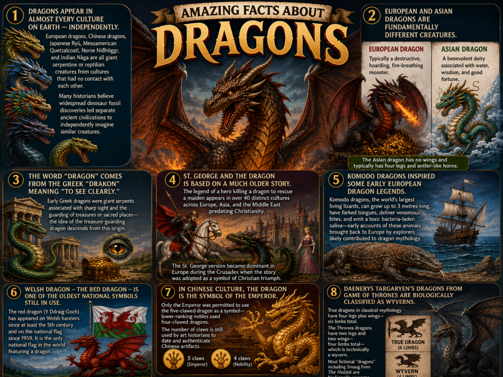 facts about dragons around the world