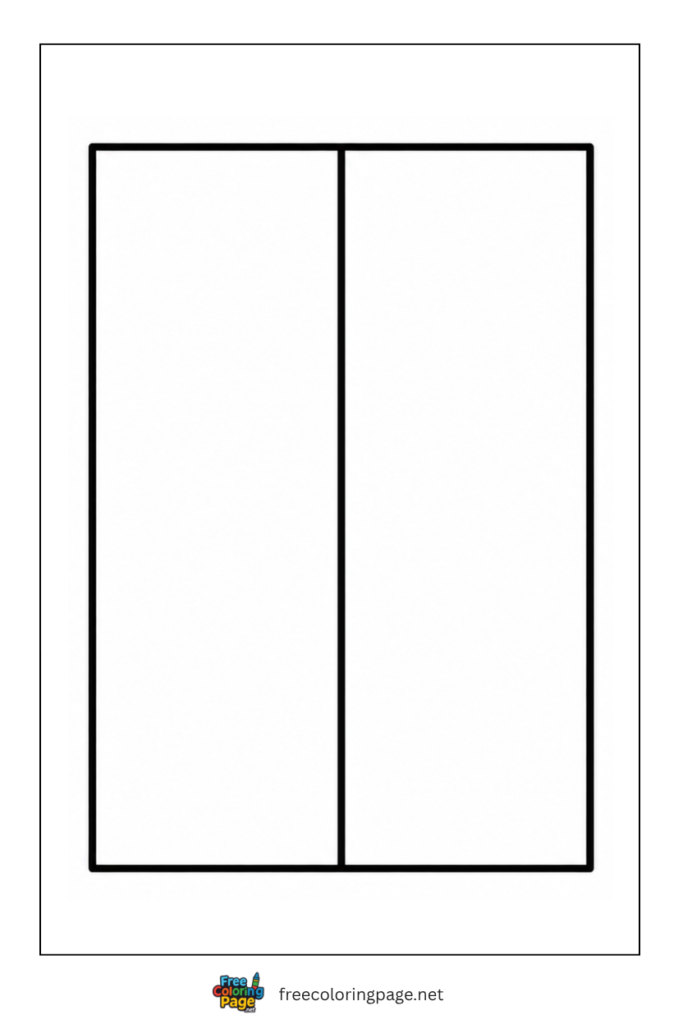 simple flat monaco flag coloring page for preschool