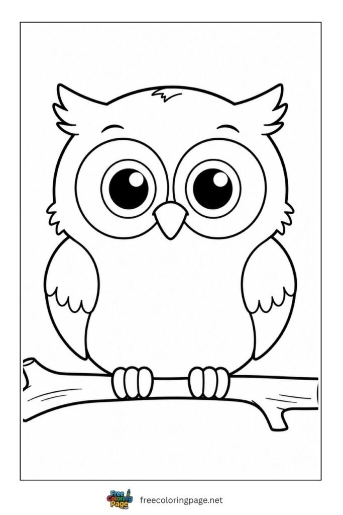 easy simpe baby coloring page