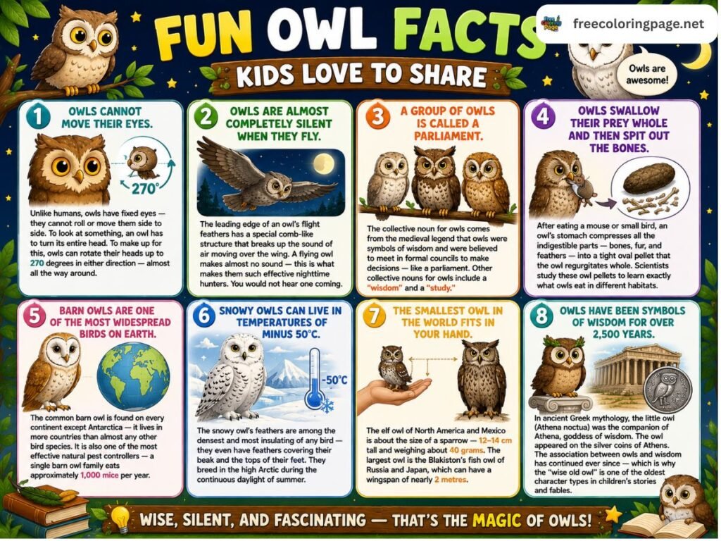 owl facts illustration