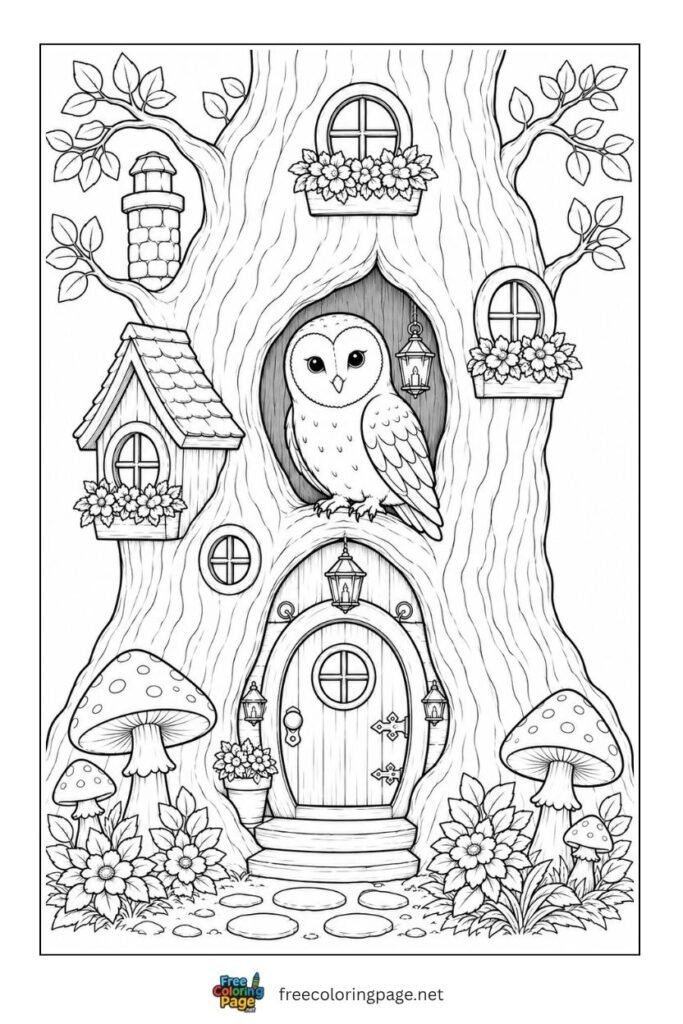 owl house coloring page