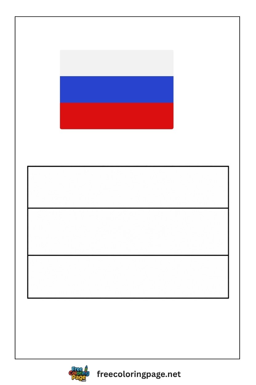 how to print russian flag using python #shorts... Flag Coloring Pages — 80+ Free Printable World Flags