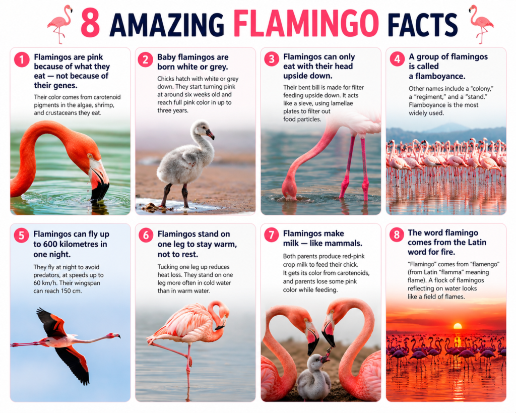 amazing facts of flamingos for kids before coloring to make them more interesting
