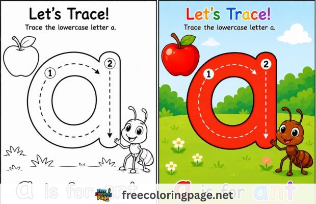 lowercase letter tracing worksheets for preschool and kindergarten
